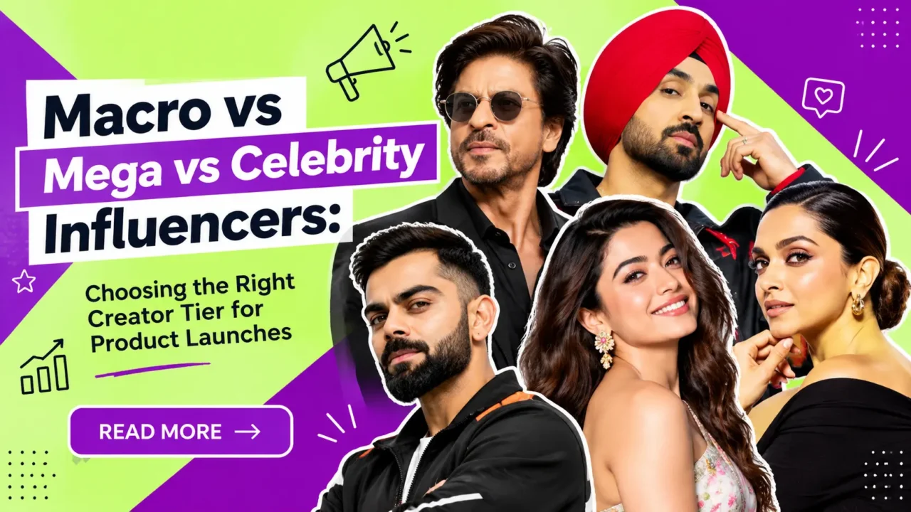 Macro vs Celebrity influencer Creator Tiers for Product Launches